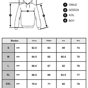 Unisex T Harfli Siyah Sweatshirt Trndz253