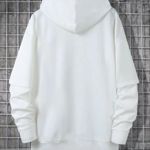 Unisex Beyaz Oversize Kapşonlu Sweatshirt TYC00621003233