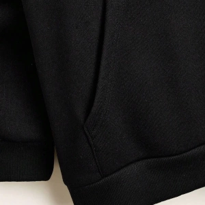 Erkek Siyah New York Baskılı Kapüşonlu Sweatshirt newyorksweatshirt