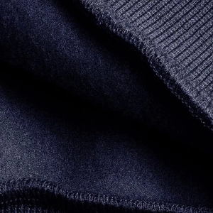 Kadın Lacivert Düz Kapüşonlu Oversize 3 iplik Şardonlu Salaş Bol Kesim Hoodie Swe