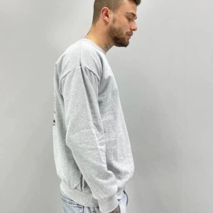 Erkek Gri Graphıc Baskılı Oversize Bisiklet Yaka Sweatshirt benisengiydirgraphı