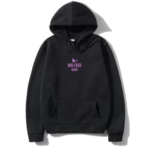 Siyah Alaaddin Baskılı Oversize Kapuşonlu Erkek Sweatshirt Alaadin