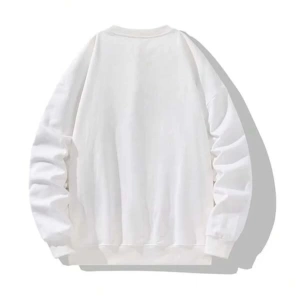 Beyaz Fantasy Baskılı Oversize Kapuşonlu Erkek Sweatshirt Fantasys