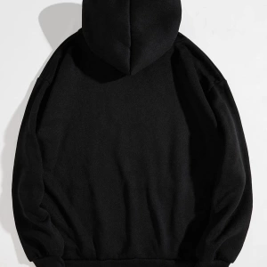 Erkek Siyah Şaşı Adam Baskılı Oversize Kapüşonlu Sweatshirt Benisengiydirşaşıad
