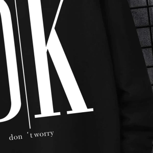 Erkek Siyah İts Ok Baskılı Oversize Kapüşonlu Sweatshirt TYC2SYMFPN168741409438