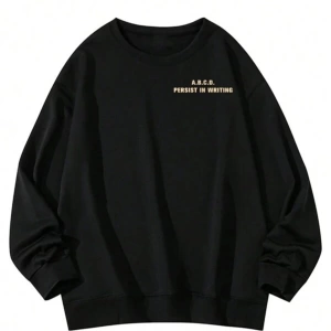 Siyah WR Baskılı Oversize Erkek Sweatshirt bsgwrsweat