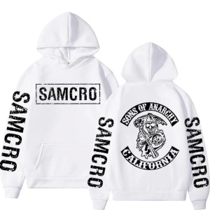 Samcro Çift Taraflı Logo Baskılı Hoodies 17276