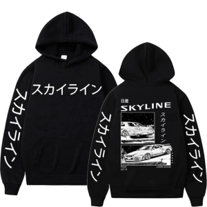 Anime Ilk D Hoodies Mazda Rx7 Baskılı Hoodie Mod47 17280