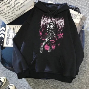 Punk Streetwear Kelebek Resim Hip Hop Hoodie 15418