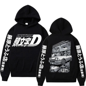 Anime Ilk D Hoodies Mazda Rx7 Baskılı Hoodie Mod48 17281