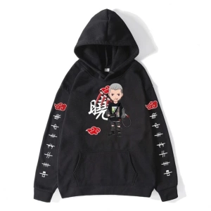 Unisex Naruto Sasuke Kapşonlu Hoodie Md567 13835