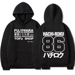 Initial D Manga Hachiroku Shift Drift Men Hoodie 14904