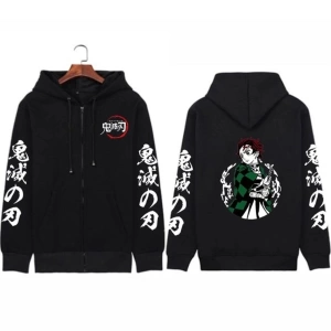 Demon Slayer Kamado Tanjirou Kapşonlu Hoodie Mod680 14565