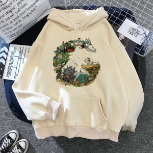 Totoro Kapüşonlu Ghibli Kawaii Hoodie78 14839