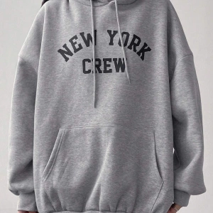 Unisex Kadın/Erkek Yazılı Grafik Kanguru Cepli Büzgülü Sweat