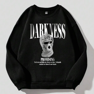 AdriftCoolane Slogan ve Figür Baskılı Sweatshirt