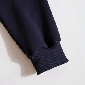 Unisex Kadın/Erkek Kalp Baskı Kanguru Cepli İpli Kapüşonlu Üst