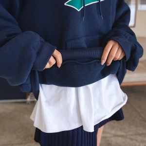 Unisex Kadın/Erkek Harajuka Sokakt Yazılı Grafik Sweat