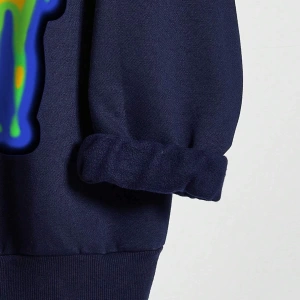 Unisex Kadın/Erkek Harajuka Sokakt Yazılı Grafik Sweat