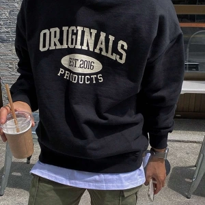 Unisex Kadın/Erkek Harajuka Sokakt Yazılı Grafik Sweat