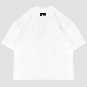 816 Stars Baskılı Oversize Unisex Beyaz