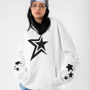 816 Stars Baskılı Oversize Unisex Beyaz