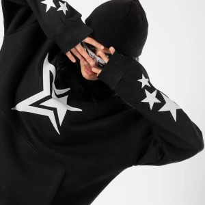816 Stars Baskılı Oversize Unisex Beyaz