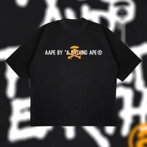 A Bathing Ape Moonface Boxy Fit Oversize Unisex Tshirt – Baskılı Tişört |