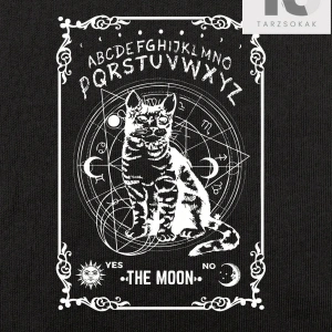 Academia Kedi & Harf Grafikli Tişört