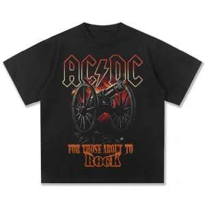 ACDC Bant Baskı Moda