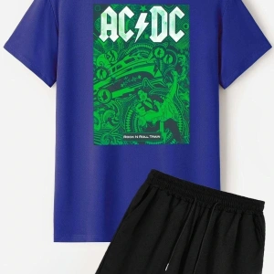 Acdc Şort T-shirt Eşofman Takımı Acdcshort