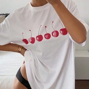 Adrift DAZY Kadın Düz Renk Yuvarlak Yaka Bol Kesim Uzun Kısa Kollu Tişört Yaz