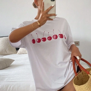 Adrift DAZY Kadın Düz Renk Yuvarlak Yaka Bol Kesim Uzun Kısa Kollu Tişört Yaz