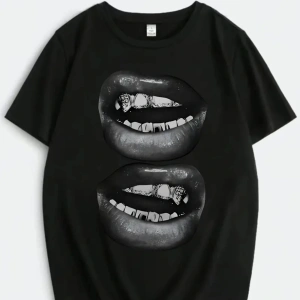 Adrift TRENDPUNKY Beyaz Grillz Hiphop Baskılı Oversize