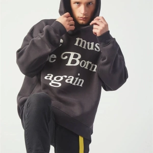 Again Oversıze Sweatshirt Hoodie Koyugrı