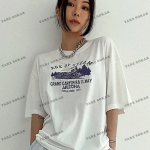 AGEO OF STEAM Baskılı Oversize Kalıp Unisex T-shirt