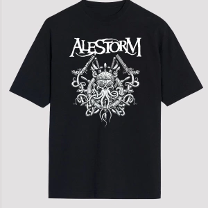 Alestorm Siyah Unisex Oversize Tişört T-shirt