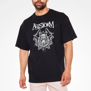 Alestorm Siyah Unisex Oversize Tişört T-shirt