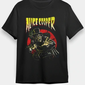 Alice Cooper Siyah Unisex Tişört T-Shirt