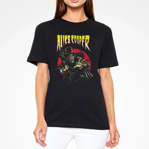 Alice Cooper Siyah Unisex Tişört T-Shirt