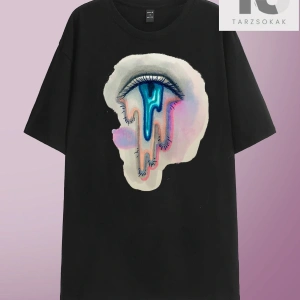 Alice Eye Grafikli Düşük Omuz Tişört