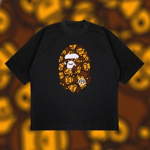 All Baby Milo Big Ape Head Tee Boxy Fit Oversize Unisex Tshirt – Baskılı Tişört |