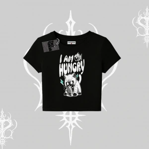Am Hungry Kedi Baskılı Babby Tee Tshirt