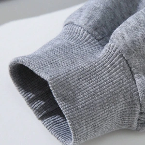 American Flag & Letter Graphic Lined Sweatshirt Gri