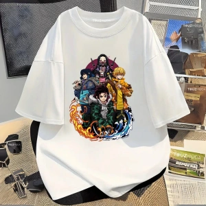 Anime Demon Slayer Baskılı Unisex Oversize
