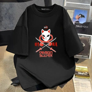 Anime Demon Slayer Baskılı Unisex Oversize