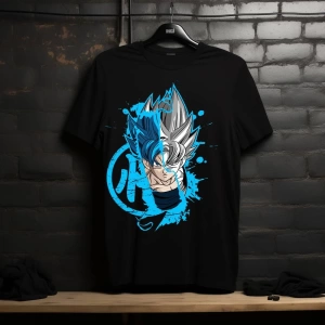 Anime Desenli Unisex Bay Bayan Tişört  Dragon Ball Z erkek Goku Kamehameha