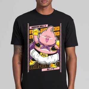 Anime Desenli Unisex Bay Bayan Tişört  Dragon Ball Z Majin