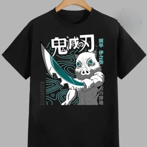 Anime Desenli Unisex Bay Bayan Tişört Hashibira Inosuke ‌ Iblis avcısı