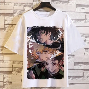 Anime Desenli Unisex Bay Bayan Tişört  iblis avcısı